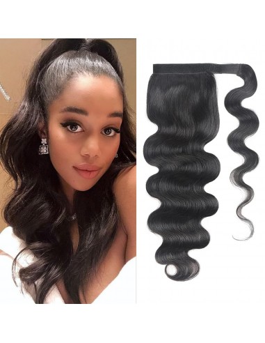 Horseshoe Ponytail Black Magic Ribbon Remy Hair Cody Wave Economisez 