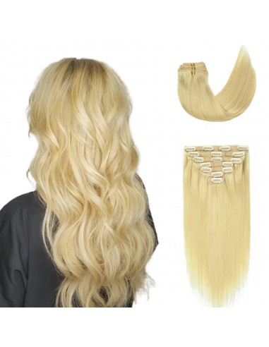 Kit de extensiones rubias rubias platinum gran solde