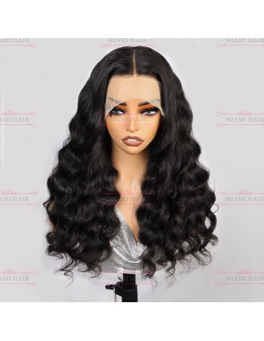 WIG 13x4 Wave de onda suelta Wigh - con casi doble efecto dibujado y volumen máximo en Remy de pas cher