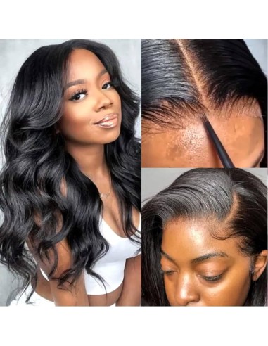 Voorgesneden voorkant 13x6 "Body Wave Dark Brown" Ready-to-Wear " À commander