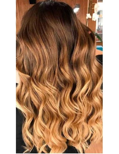 Rechte clip extensie bruine schaduw blond chocolade mono maxime volume solde