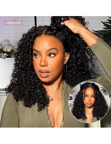 Miami Hairflex 6x4 Kinky Curly 250% HD -pruik soldes