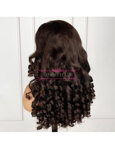 WIG 13x4 Loose Bove 4 pruik pruik 13x4 - met bijna dubbel getrokken effect en maximaal Remy Hair Volume pas cheres