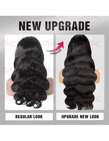 Koerpruiken 13x4 lichaamsgolf met bijna dubbel getrokken effect en maximaal Remy Hair Volume livraison gratuite