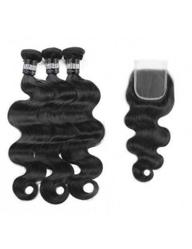 3 weaving packages + Closure Body Wave acheter