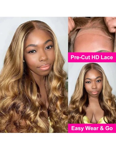 Prédecut Front Lace 13x4 "Body Wave P4/27" ready-to-wear " prix