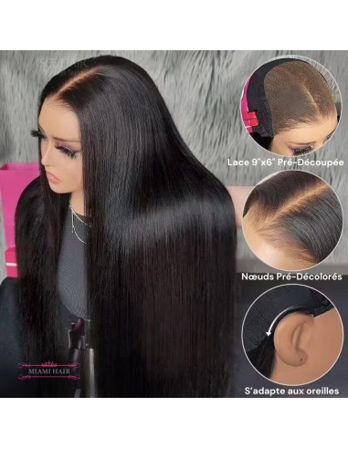 Miami Hairflex 6x4 Straight HD -Perücke 250% france