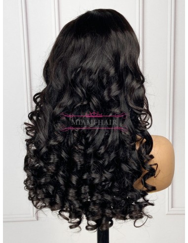 Perücke 13x4 Loose Body Wave Perücken Wik - mit fast doppelt gezeichnetem Effekt und maximalem Remy -Haarvolumen pas chere